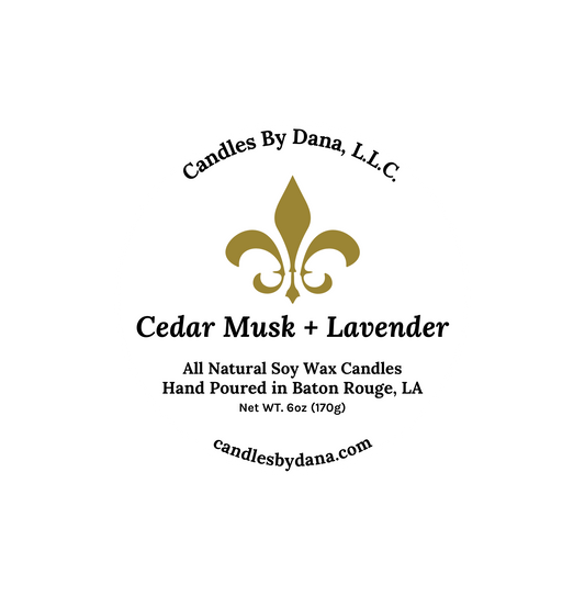 Cedar Musk + Lavender Soy Candle